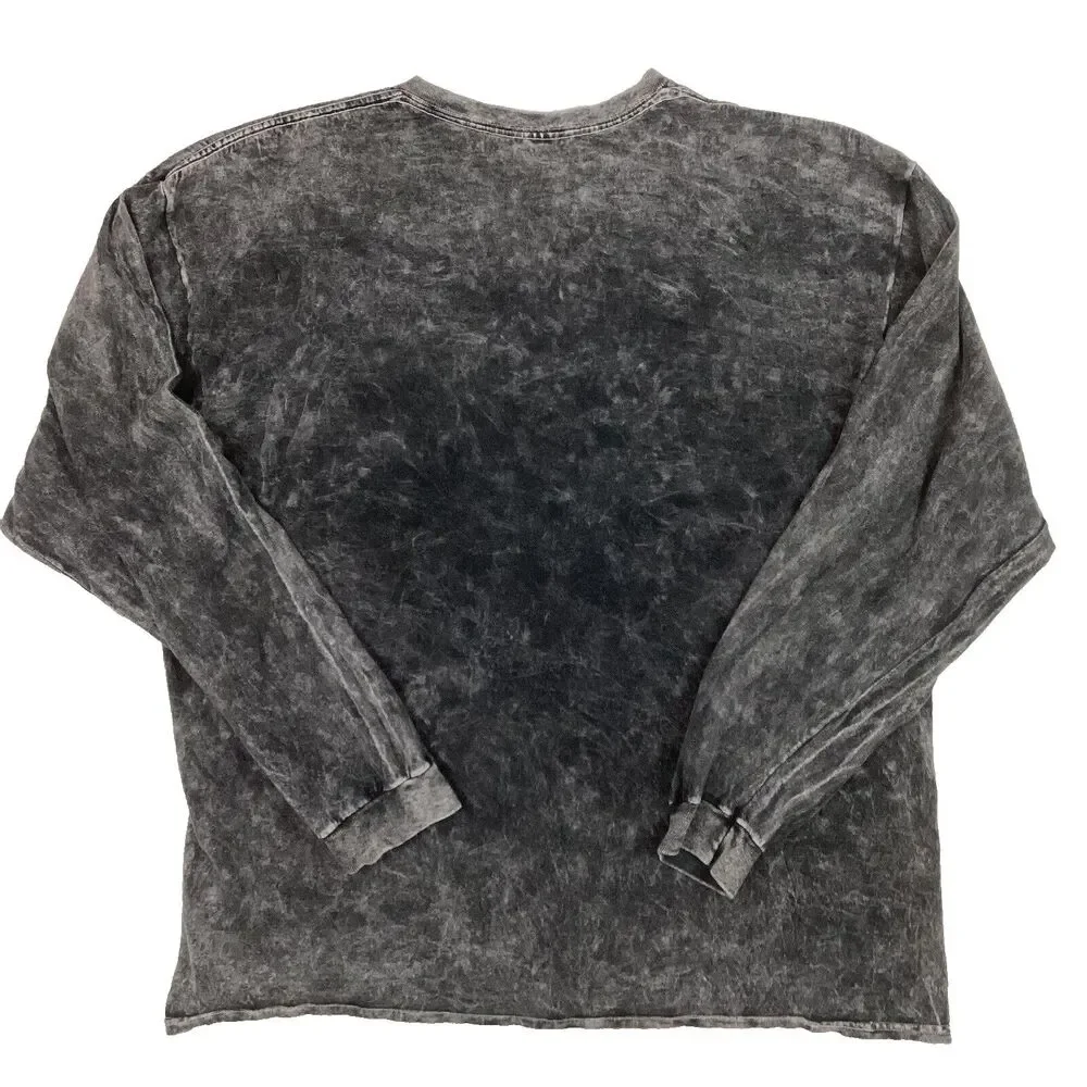 Disney Nightmare Before Christmas-Womens LG-Heather Gray Long-Sleeve-100% Cotton - Picture 6 of 11